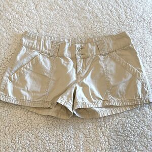 Vintage 90's Shorts Khaki Cargo size 5 ASO Britney Spears y2k micro mini‎